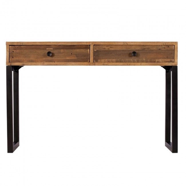 Industrial Metal Solidwood Hall coffee table