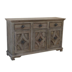 Contemporary Solid wood Timber Sideboard Brown