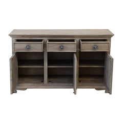 Contemporary Solid wood Timber Sideboard Brown