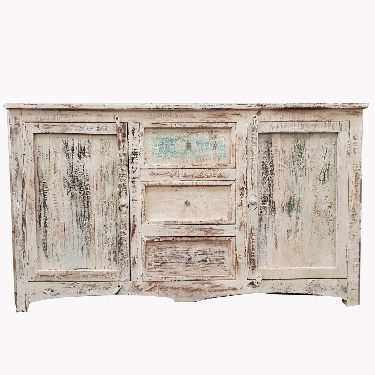 Rustica Reclaimed Wood Recycled Boat Timber Sideboard Medium 160x45x90cm