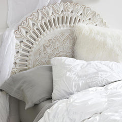 Hand Carved King Size Bed Headboard Bed Head H4