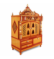 Sheesham Wood Handmade Mandir Home Temple In Brown