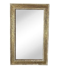 MADE TO ORDER Maharaja Carved Indian Wooden Frame With Mirror 100x5x160 cm  -  
