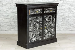 Avani Solid Mango Wood Indian Hand Painted Cabinet 05