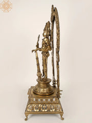 Indian Lord Vishnu Handmade Brass Statue