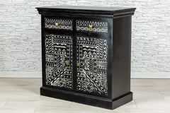 Avani Solid Mango Wood Indian Hand Painted Cabinet 05