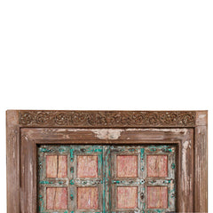 Indian Vintage Antique Hand Carved Reclaimed Wooden Door 20