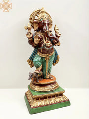 Indian Lord Ganesha Handmade Brass Statue