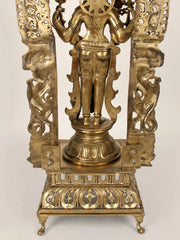 Indian Lord Vishnu Handmade Brass Statue