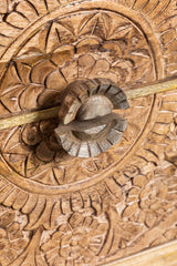 Indian Hand Carved Mango Wood Bedside Table 37