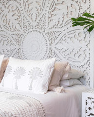 Hand Carved King Size Bed Headboard Bed Head H9