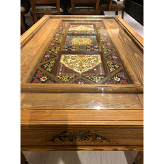 Mughal Hand Painted Solid Wood Coffee Table C26