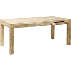 Vivid Sahara Contemporary Mango Wood Dining Table 1.4m 4 - 6 seater