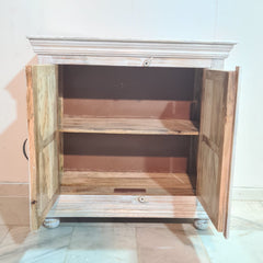 Indian Hand Carved Solid Wood Cabinet D108