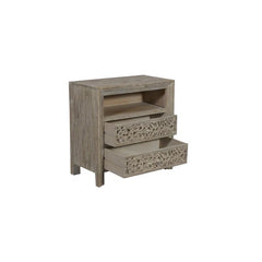 Indian Hand Carved  Solid Wood Bedside Table   24