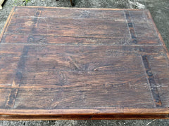 Antique Vintage Indian Hand Carved Solid Wood Console Hall Table