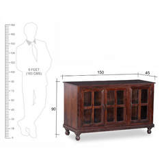 The Attic Honolulu Solid Wood Sideboard Honey