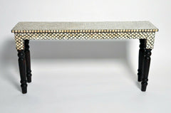 MAAYA Bone Inlay Solid wood Hall Side Table