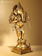 Indian Lord Ganesha Handmade Brass Statue