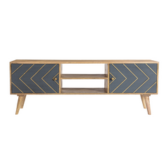 The Attic Solid Wood TV Unit Gray