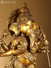 Indian Lord Ganesha Handmade Brass Statue