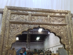 Mehrab Carved Mirror Frame With Golden Finish 180x220 cm  -  