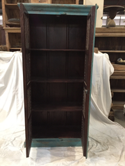 Indian Solid Wood Cupboard Cabinet Blue