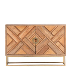 Kraft Bazaar Indian Mango Wood Hand Carved Sideboard