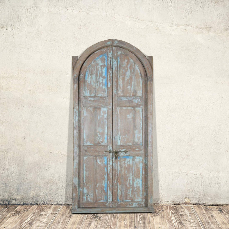Indian Vintage Antique Hand Carved Solid Wood Door 101