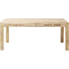 Vivid Sahara Contemporary Mango Wood Dining Table 1.4m 4 - 6 seater