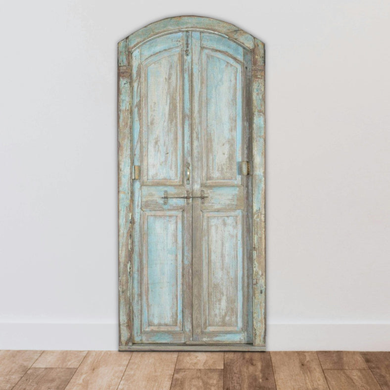 Indian Vintage Antique Handcrafted Reclaimed Wood Door 57