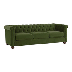 Chesterfield Brenna 3 Seater Solid Wood Fabric Sofa CHSE05