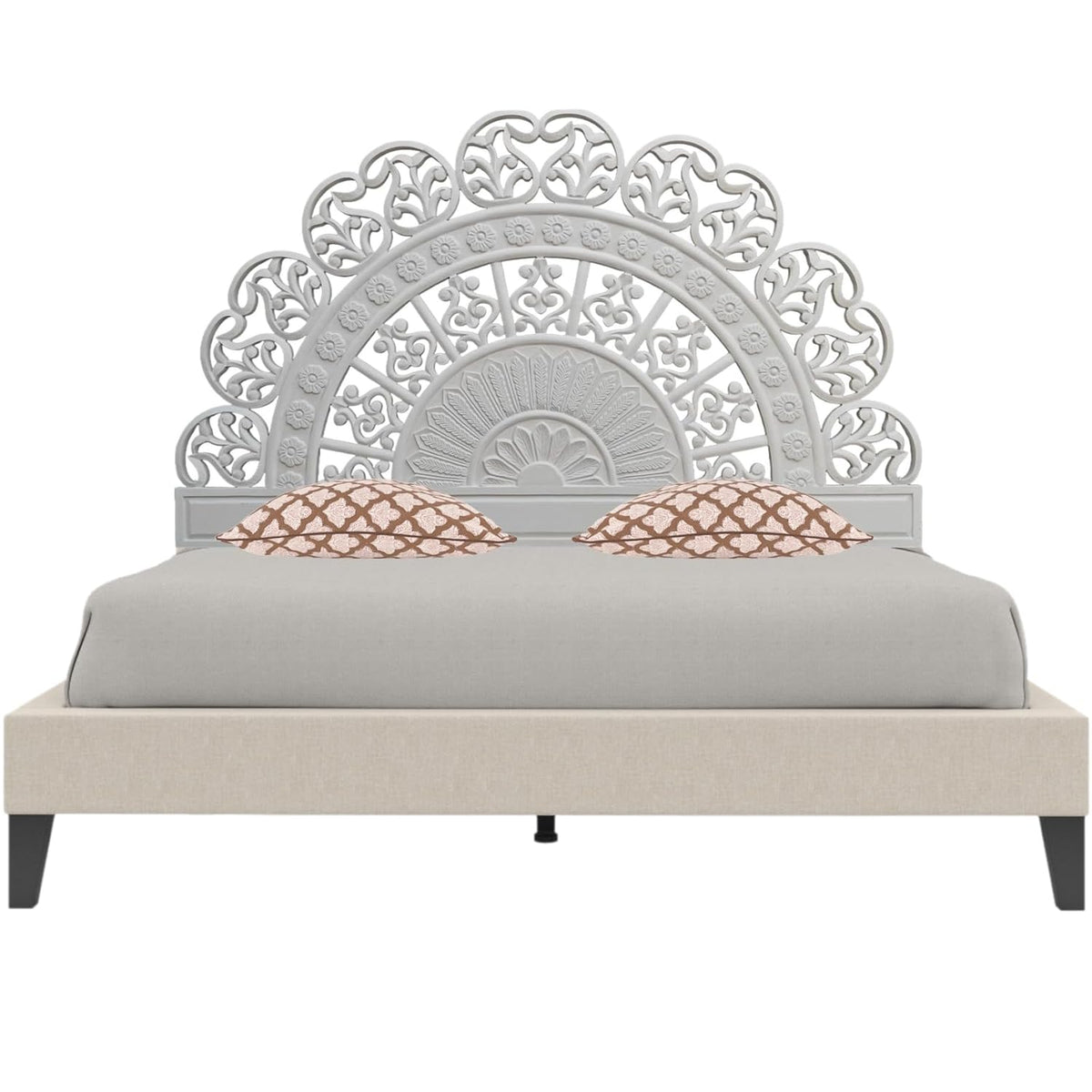 Hand Carved King Size Bed Headboard Bed Head H26