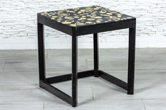 Indian Hand Painted Solid Wooden Hall Table Coffee Table 47x47x46cm Black