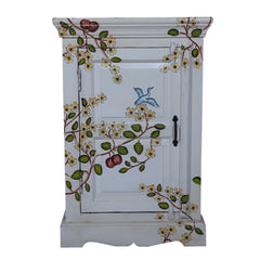 Mughal Hand Painted Multicolored Wooden Side Table 65