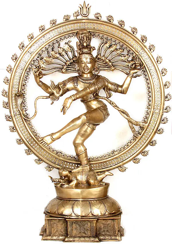 Indian Lord Nataraja Brass Statue