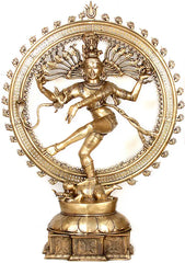 Indian Lord Nataraja Brass Statue