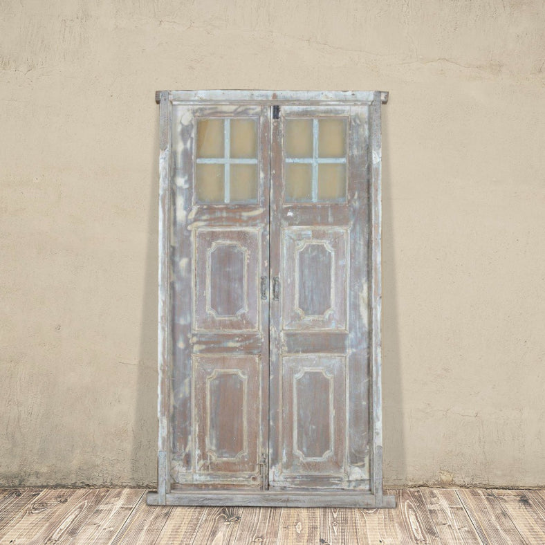 Indian Vintage Antique Hand Carved Solid Wood Door 103