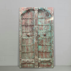 Indian Vintage Antique Handcrafted Reclaimed Wood Door 52