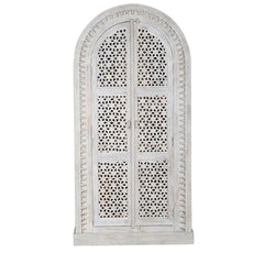 Kalah Indian Hand Carved Solid Wooden Cupboard Wardrobe D49