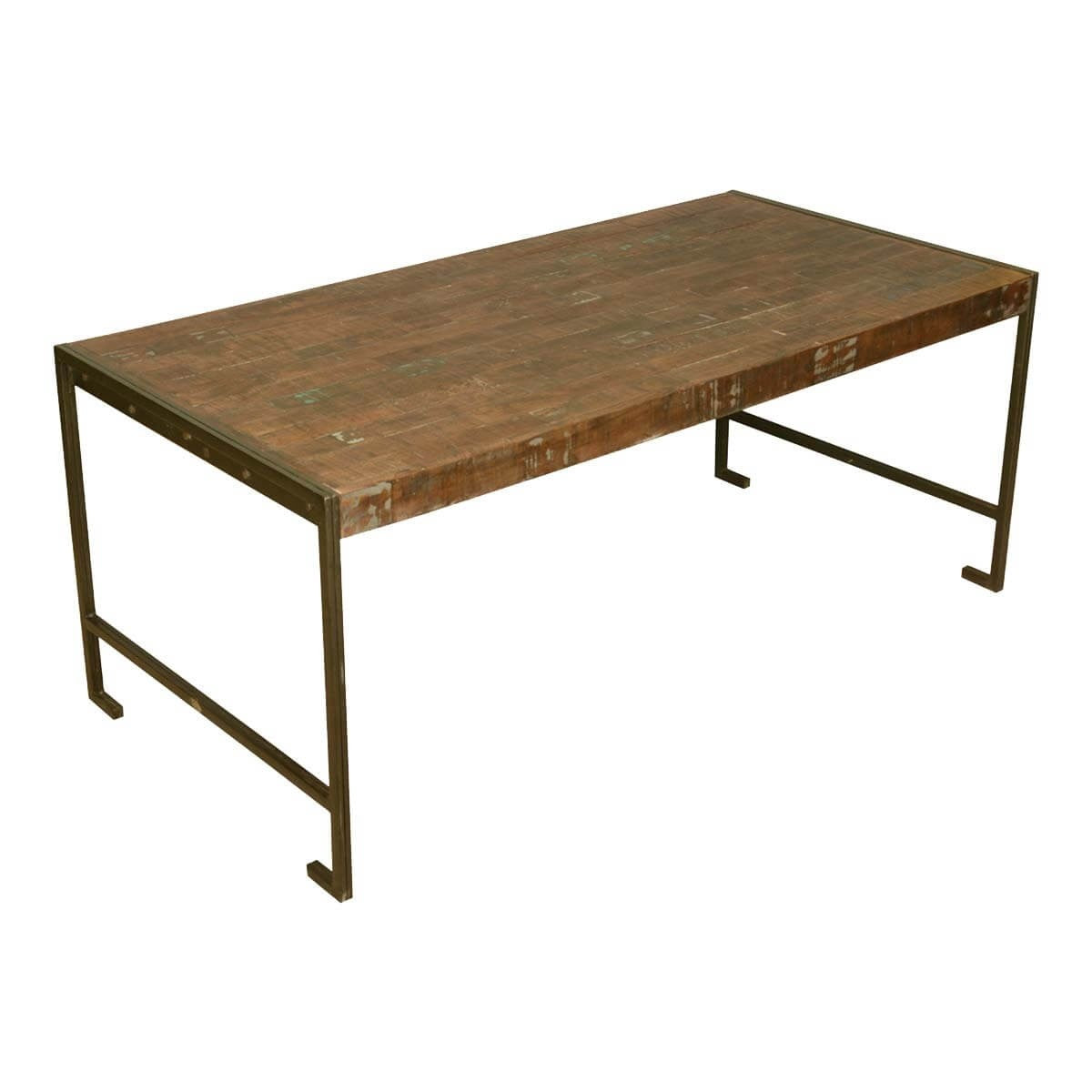 Philadelphia Modern Rustic Reclaimed Wood Industrial Dining Table