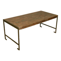 Philadelphia Modern Rustic Reclaimed Wood Industrial Dining Table