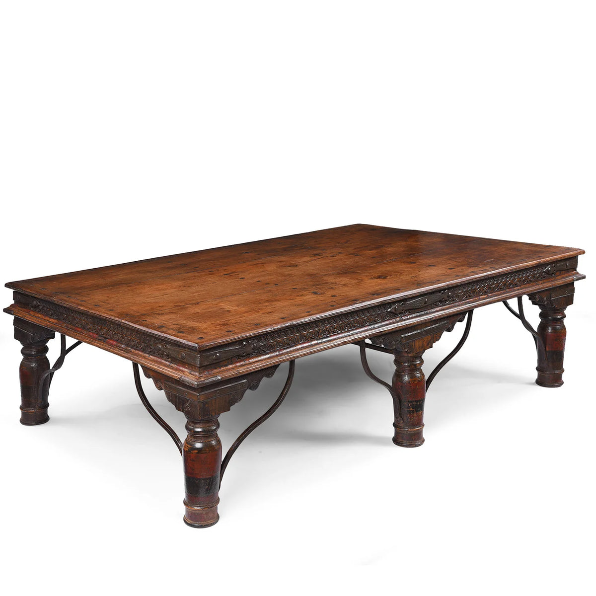 Takhat Indian Hand Carved Solid Wood Coffee Table C56