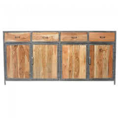 Angle Industrial French Sideboard Buffet Natural 180cm