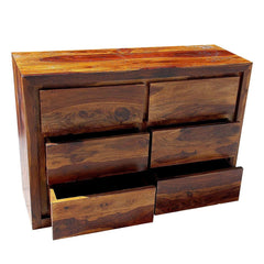 Boston Contemporary Solid Wood 6 Drawers Chest Of Drawers