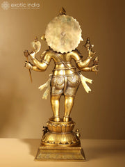 Indian Lord Ganesha Handmade Brass Statue