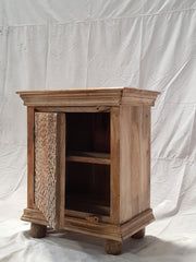 Indian Hand Carved Solid Wooden Bedside Table 55x34x60 cm