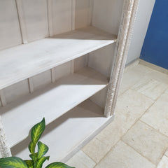 Mehrab Hand Carved Solid Wood Large Bookshelf B44