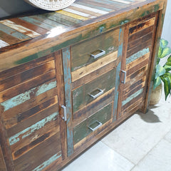 Nirvana Reclaimed Timber Boat Wood Sideboard C36