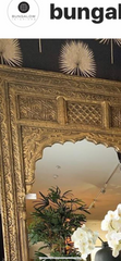 Mehrab Carved Mirror Frame With Golden Finish 180x220 cm  -  